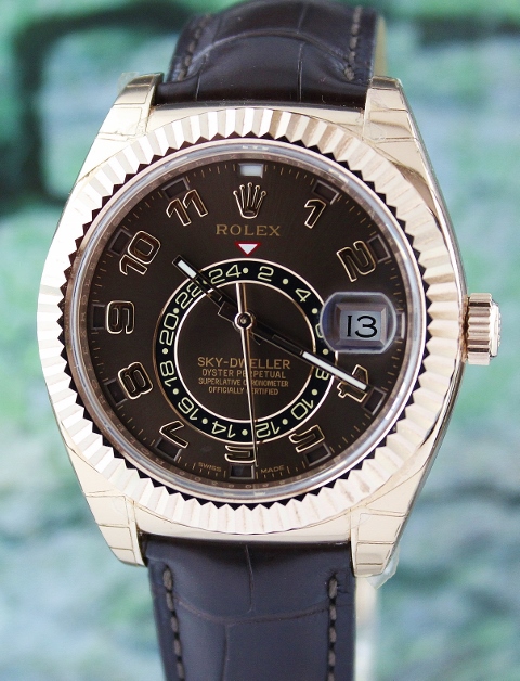 (image for) 99.9% NEW ROLEX 18K EVEROSE GOLD SKY DWELLER / 326135